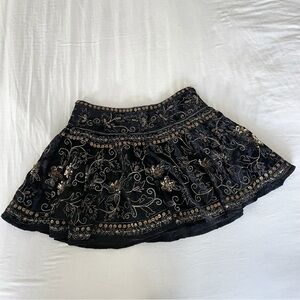 Free People Sequin Beaded Skirt